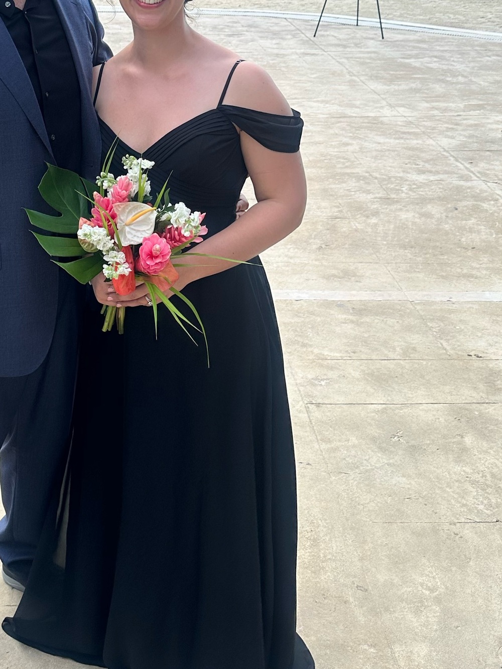 Birdy Grey Spence Convertible (No Slit) Black Maxi Bridesmaid Dress